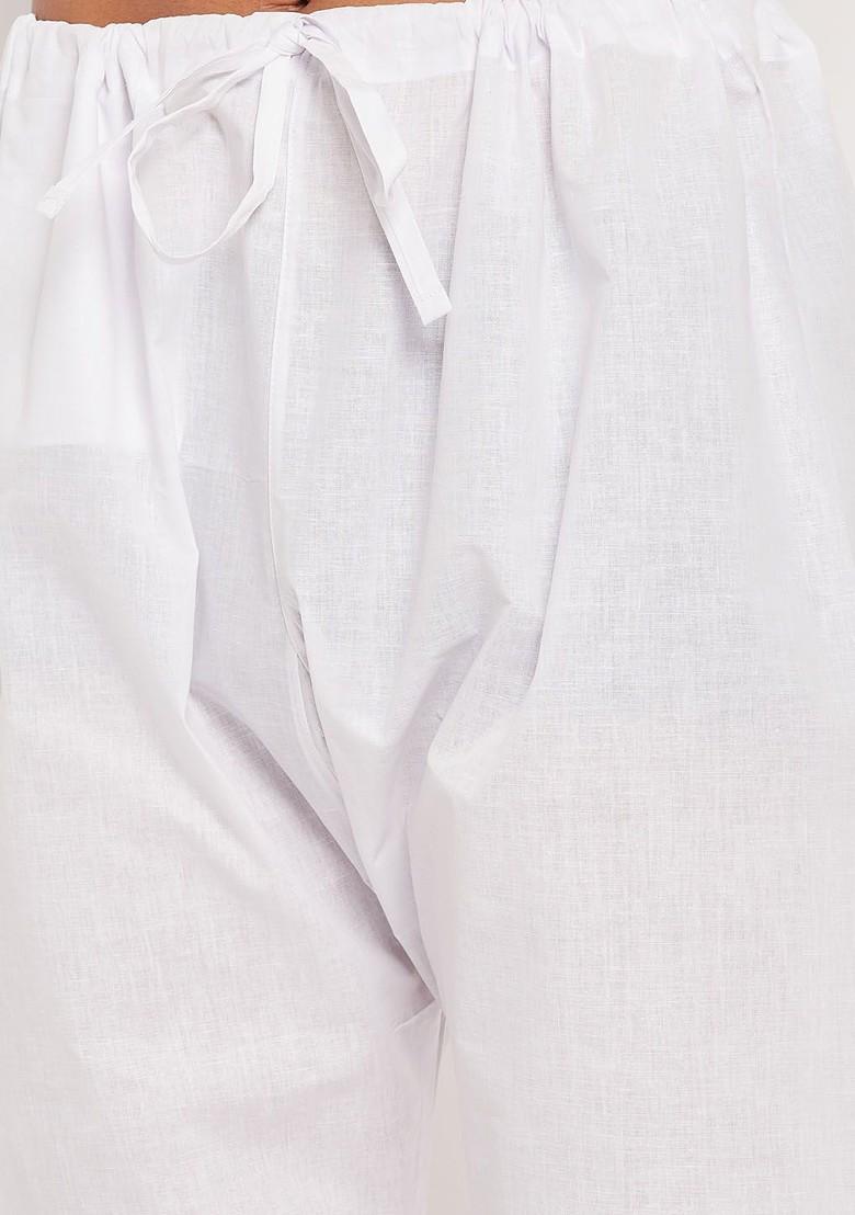 Yellow Printed Cotton Kurta Set For Men