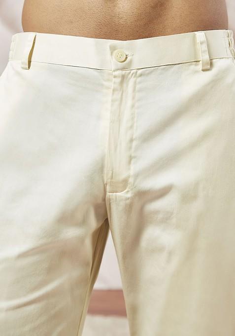 Brown Floral Print Poly Blend Kurta Set For Men