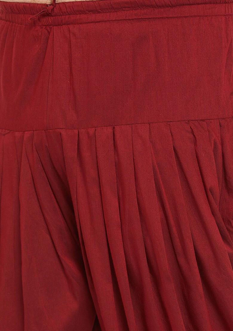 Gold Solid Poly Blend Kurta Set For Men