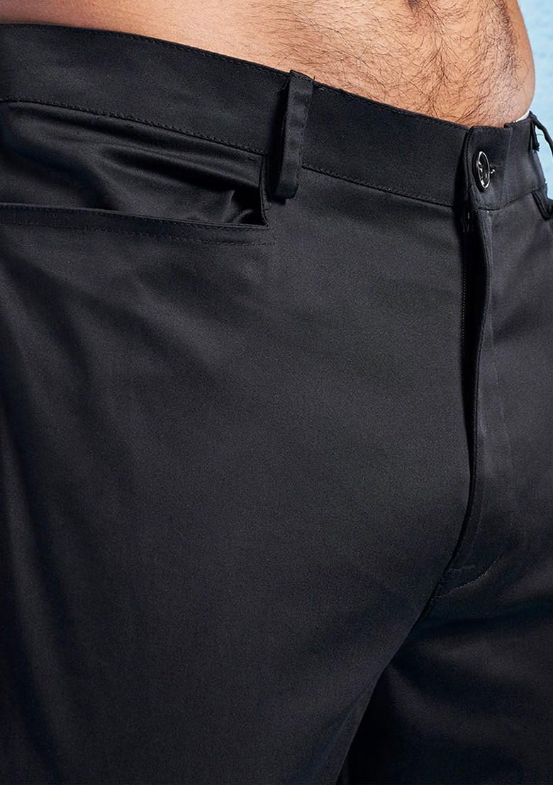 Black Embellished Poly Blend Indowestern Sherwani Set For Men