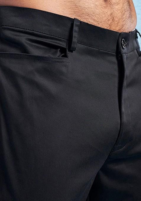 Black Embellished Poly Blend Indowestern Sherwani Set For Men