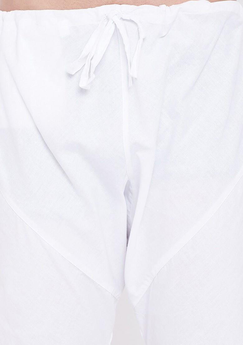 Pink Woven Poly Blend Kurta Set For Men