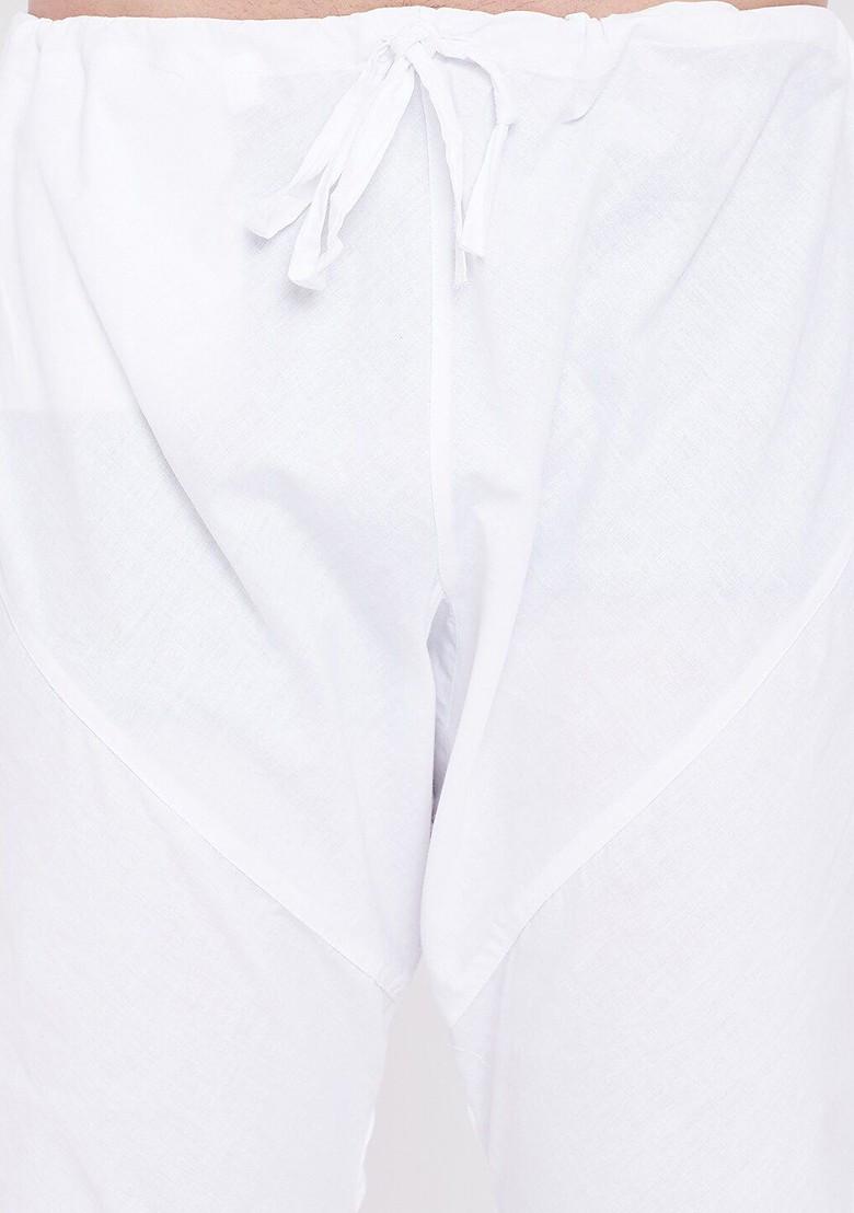 Black Solid Poly Blend Kurta Set For Men