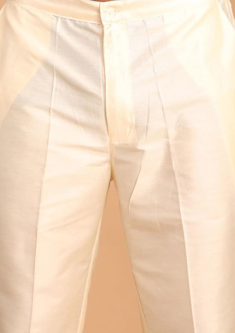 Pink Embroidered Poly Blend Indowestern Sherwani Set For Men