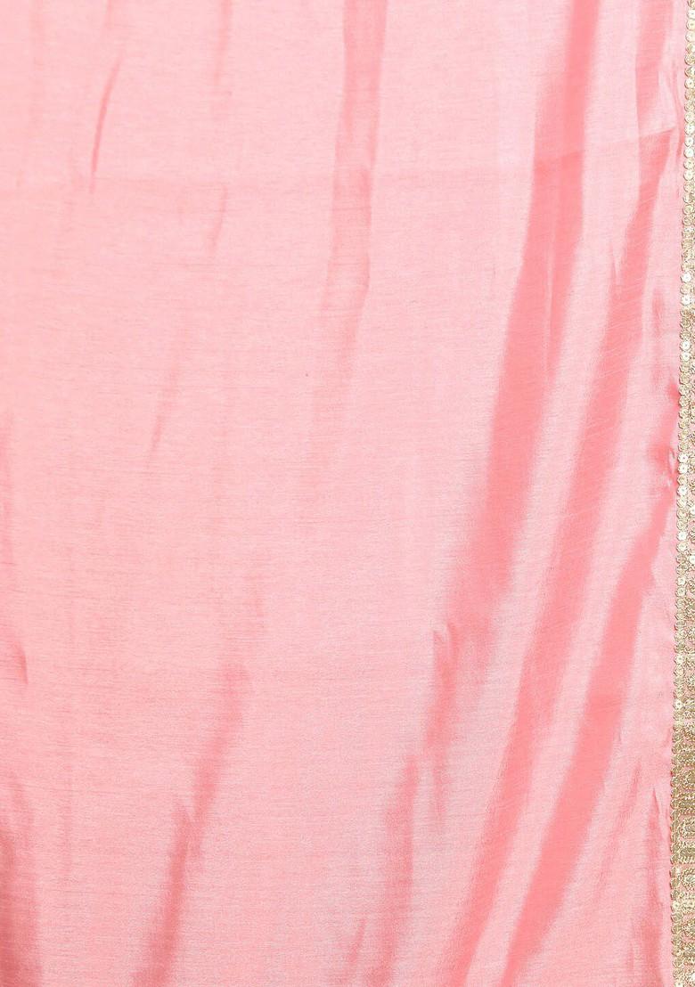 Pink Embellished Poly Blend Indowestern Sherwani Set For Men