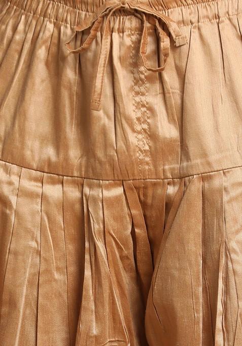 Magenta Solid Silk Indowestern Sherwani Set For Men