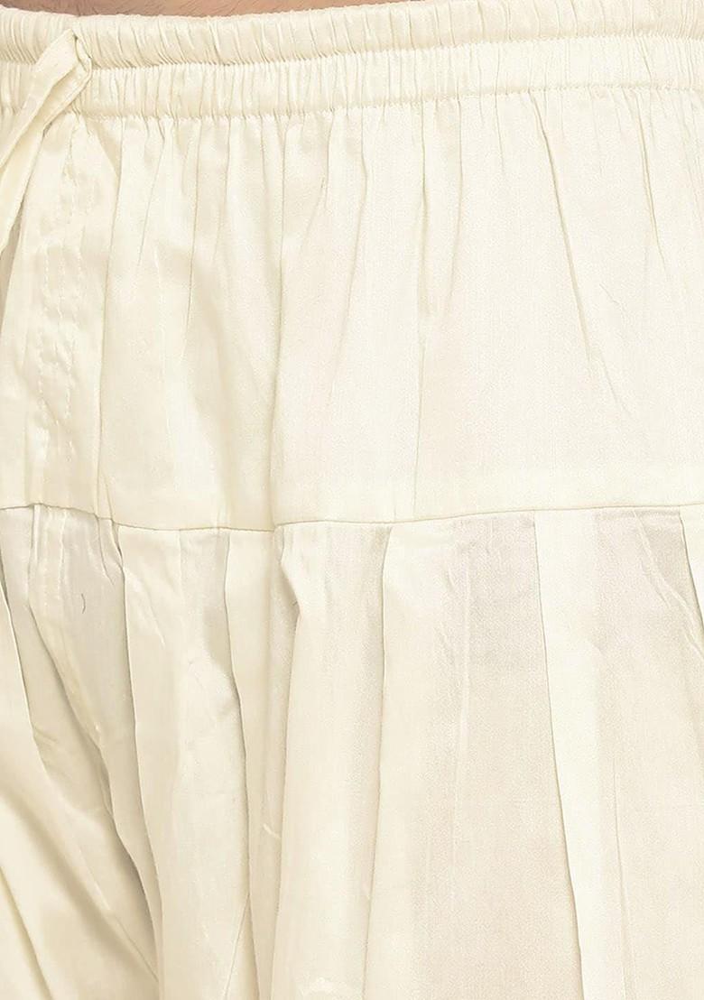 Black Solid Poly Blend Indowestern Sherwani Set For Men