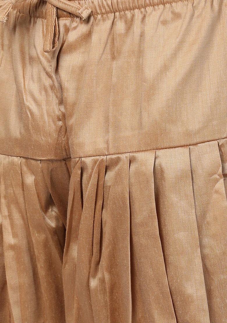 Maroon Solid Silk Indowestern Sherwani Set For Men