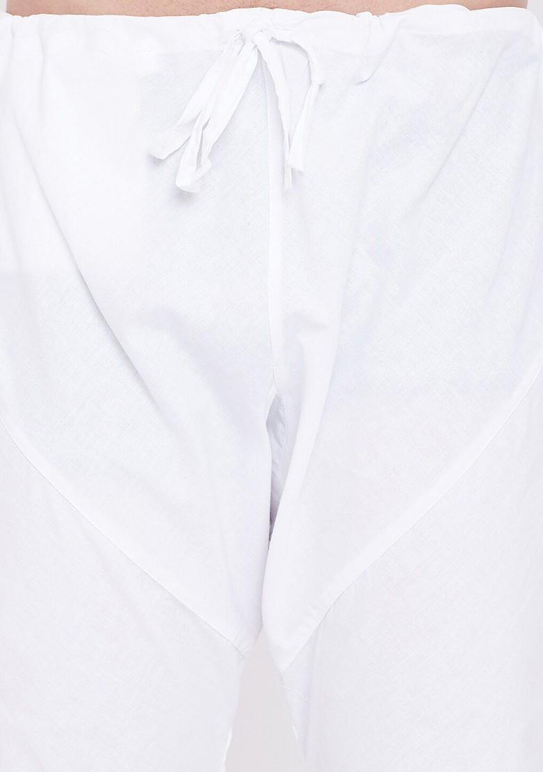 Maroon Solid Poly Blend Kurta Set For Men