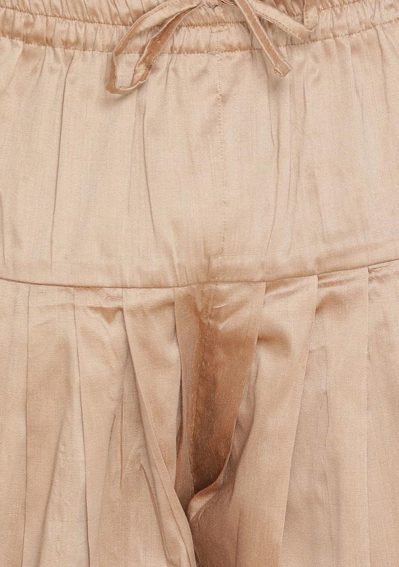 Maroon Solid Poly Blend Indowestern Sherwani Set For Men