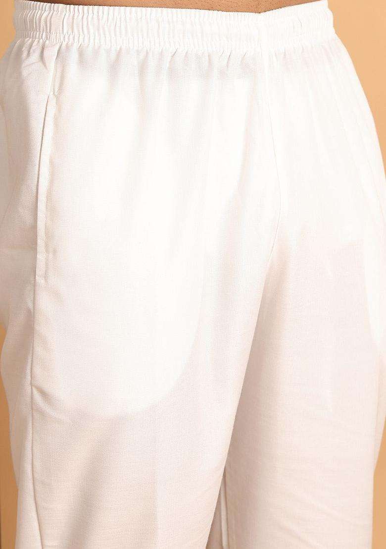 Olive Embroidered Silk Blend Kurta Set For Men - Indya