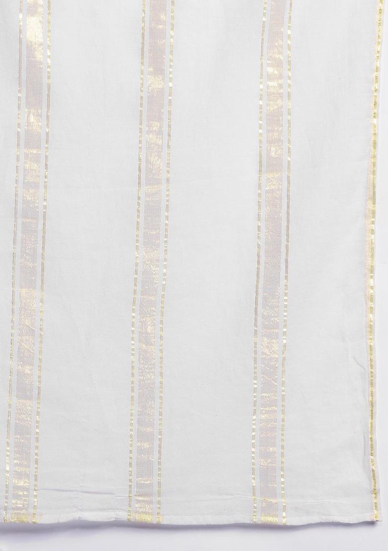 Orange Solid Polyester Kurta Set For Men - Indya