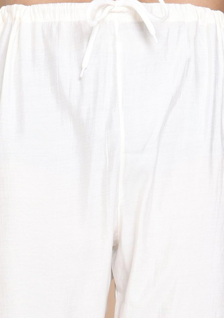 Green Yoke Design Cotton Kurta Set For Men - Indya