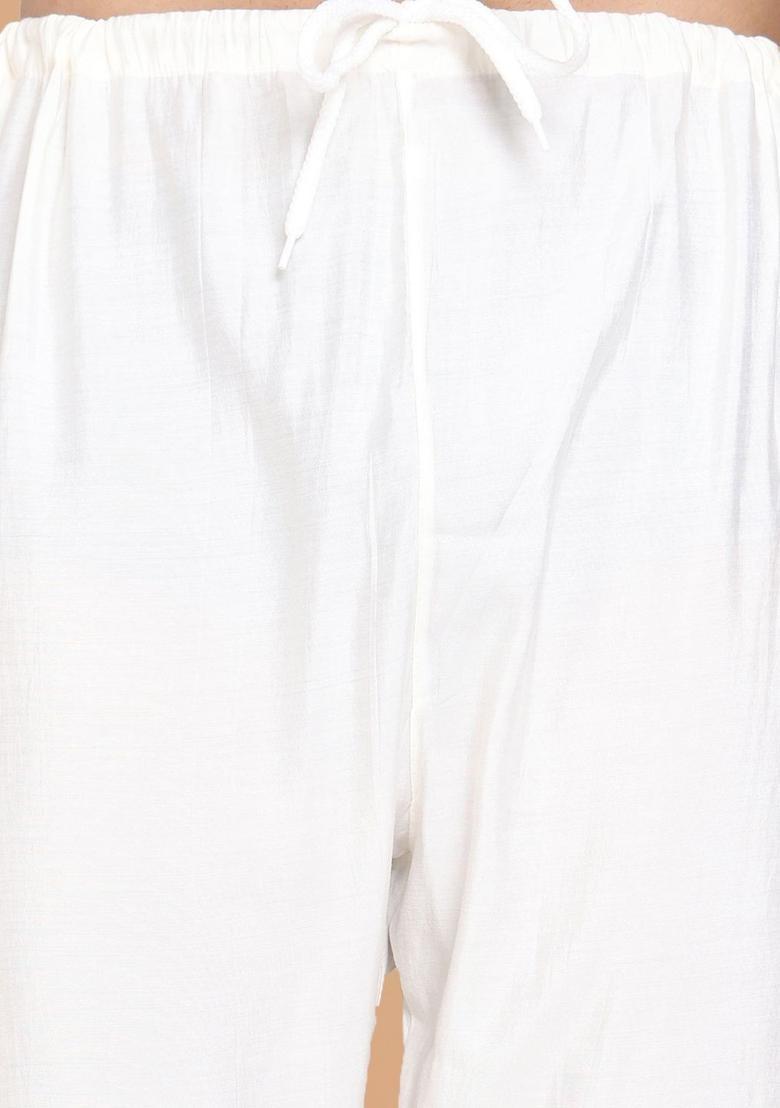 Yellow Embroidered Silk Kurta Set For Men - Indya