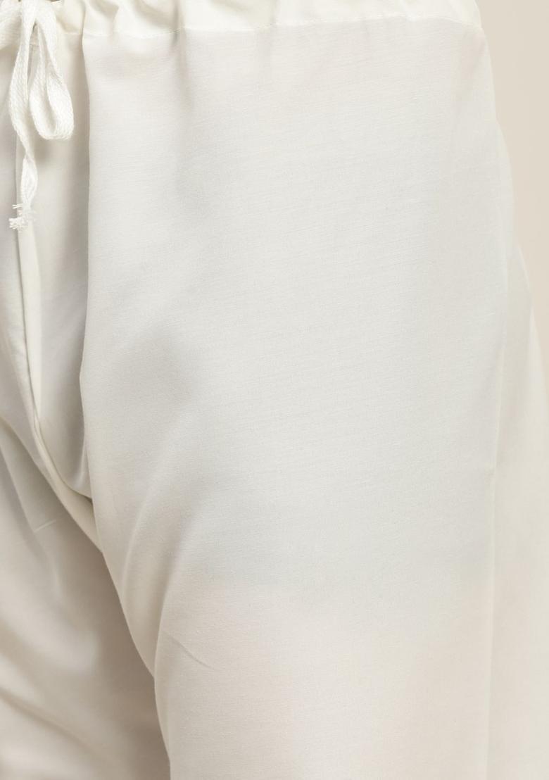 Pink Woven Design Silk Kurta Set For Men - Indya