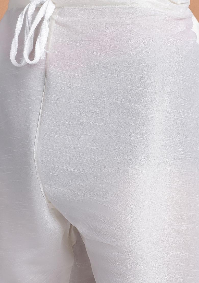 Black Woven Design Silk Kurta Set For Men - Indya