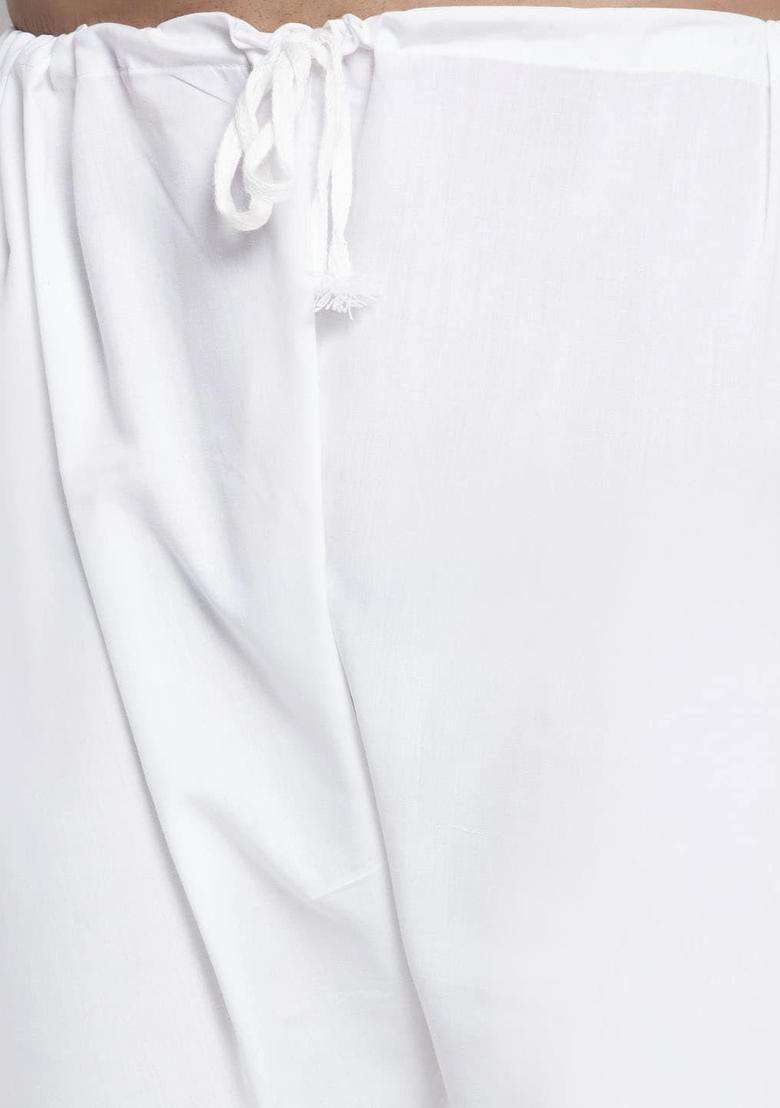 Coral Self Design Linen Kurta Set For Men - Indya