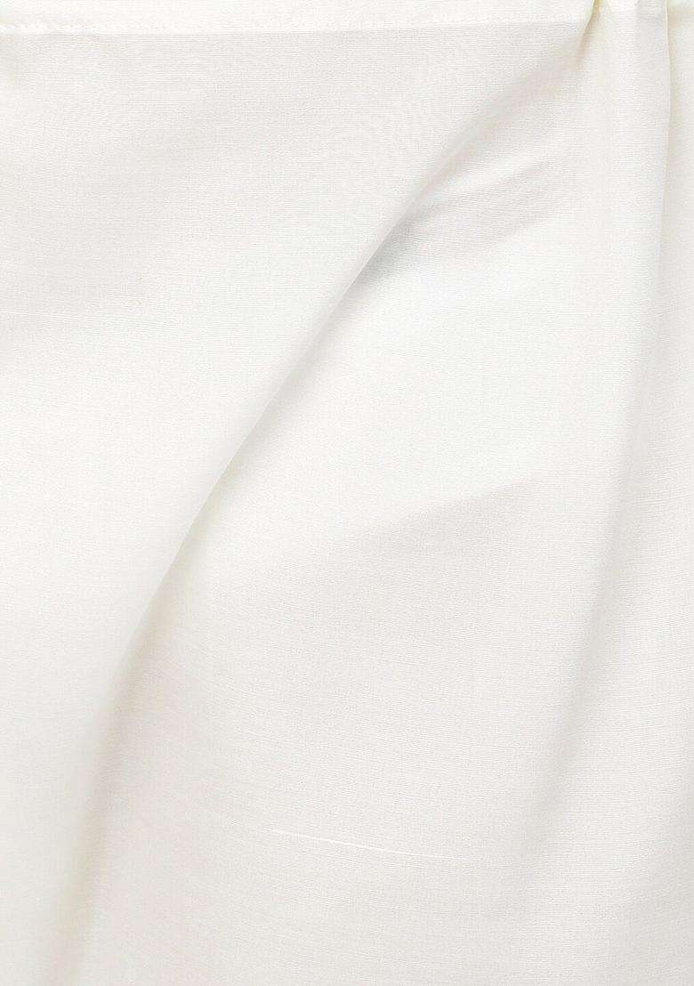 Peach Woven Design Silk Kurta Set For Men - Indya