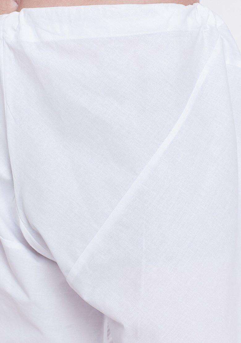 Yellow Striped Cotton Kurta Set For Men - Indya