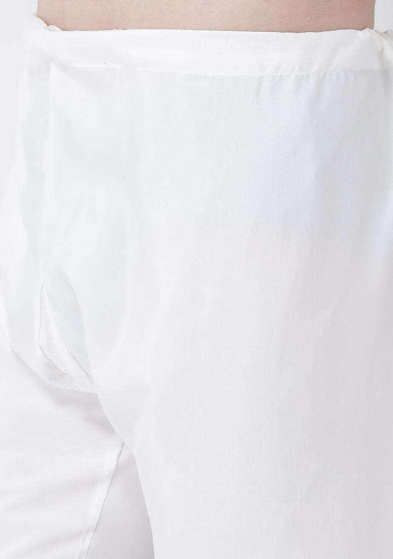 Gold Self Design Silk Blend Kurta Set For Men - Indya