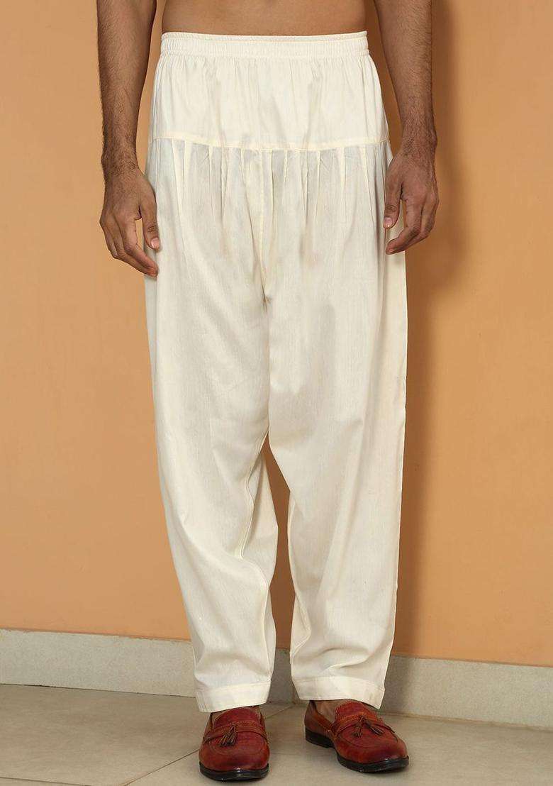 Purple Yoke Design Silk Blend Kurta Set For Men - Indya