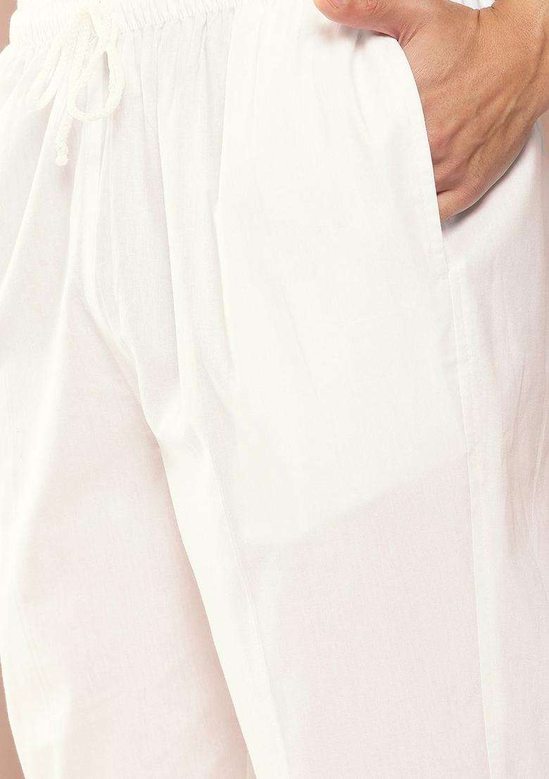 Pink Embroidered Silk Blend Kurta Set For Men - Indya