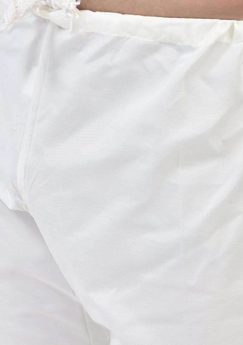 Green Woven Design Silk Blend Kurta Set For Men - Indya