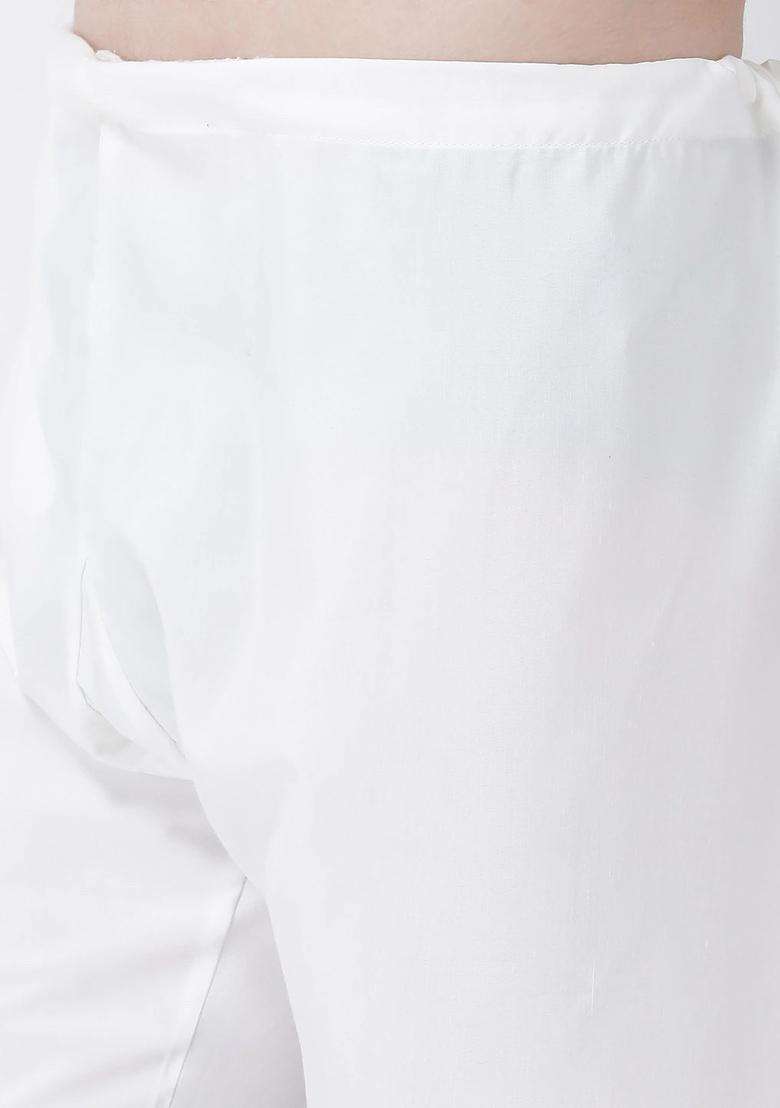 Pink Woven Design Silk Blend Kurta Set For Men - Indya