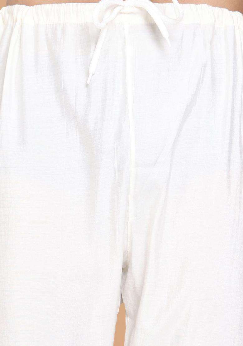 Peach Embroidered Silk Blend Kurta Set For Men - Indya