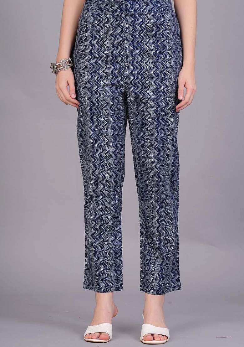Blue Embroidered Poly Blended Kurta Sets - Indya