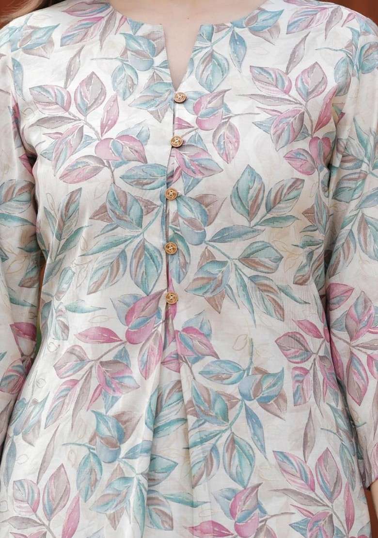 Grey Embroidered Poly Blended Kurta Sets - Indya