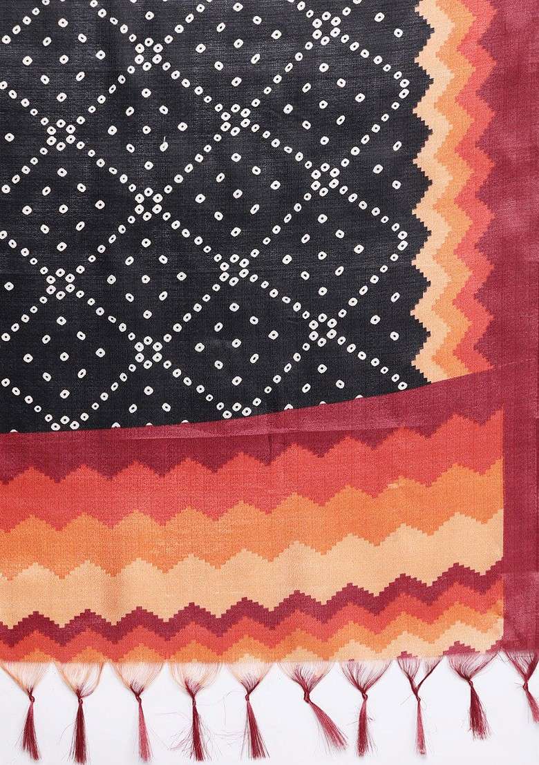 Rust Embroidered Poly Blended Kurta Sets - Indya