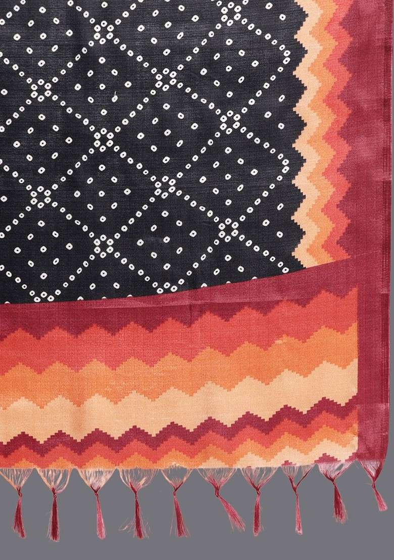 Rust Embroidered Poly Blended Kurta Sets - Indya