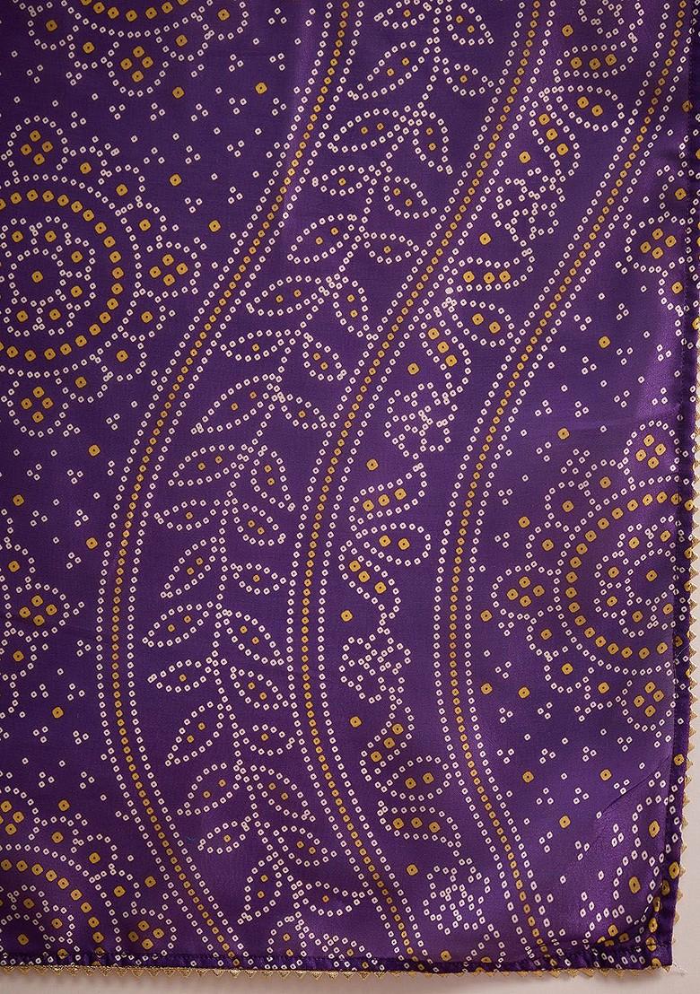 Mustard Embroidered Blended Kurta Set - Indya