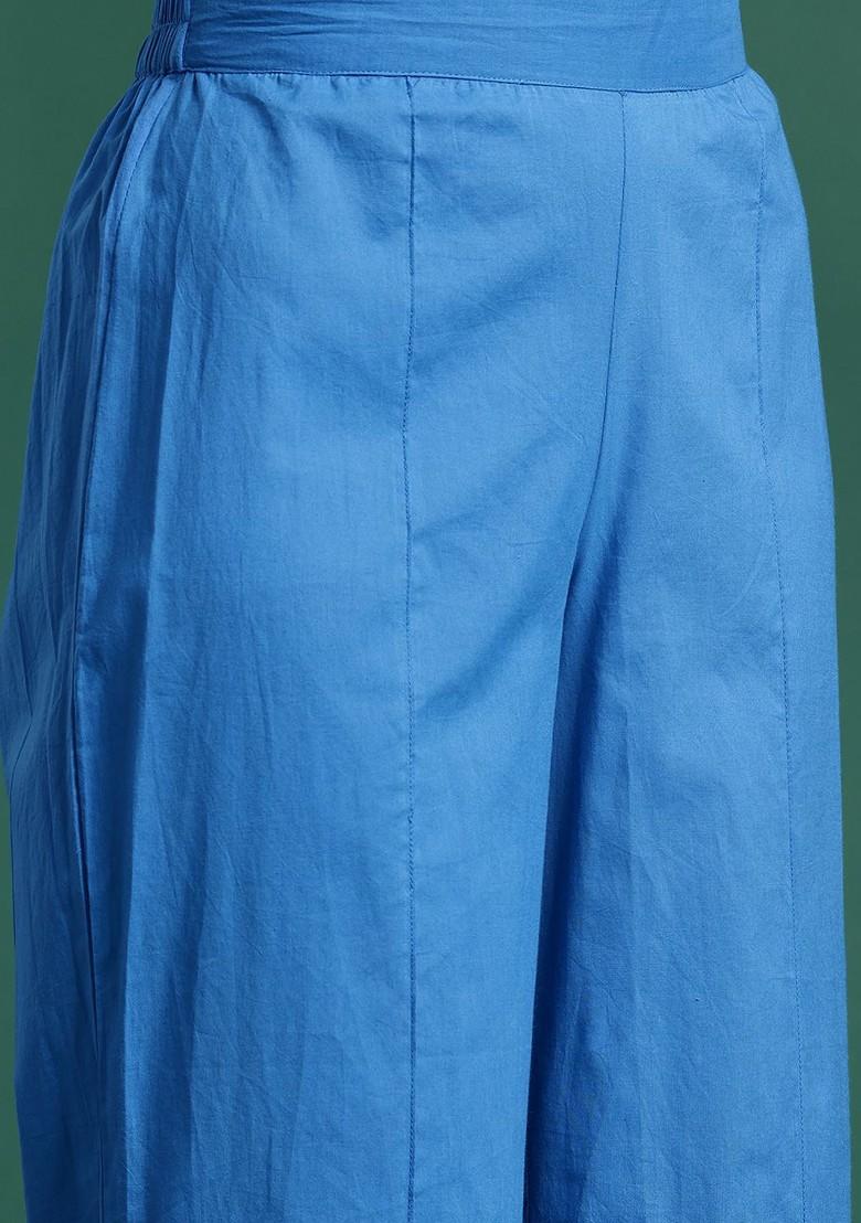 Yellow Printed Blended Kurta Set - Indya