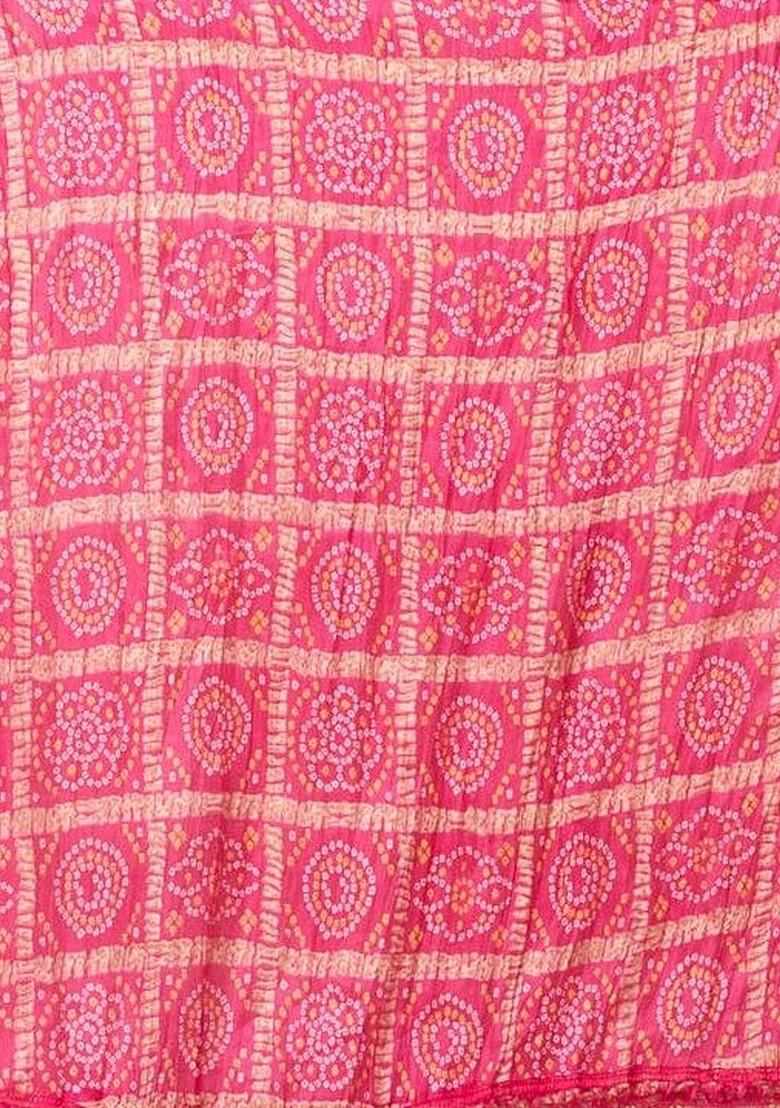 Pink Solid Blended Kurta Set - Indya