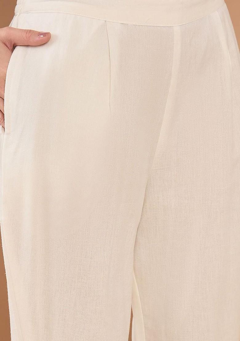 Yellow Printed Blended Kurta Set - Indya