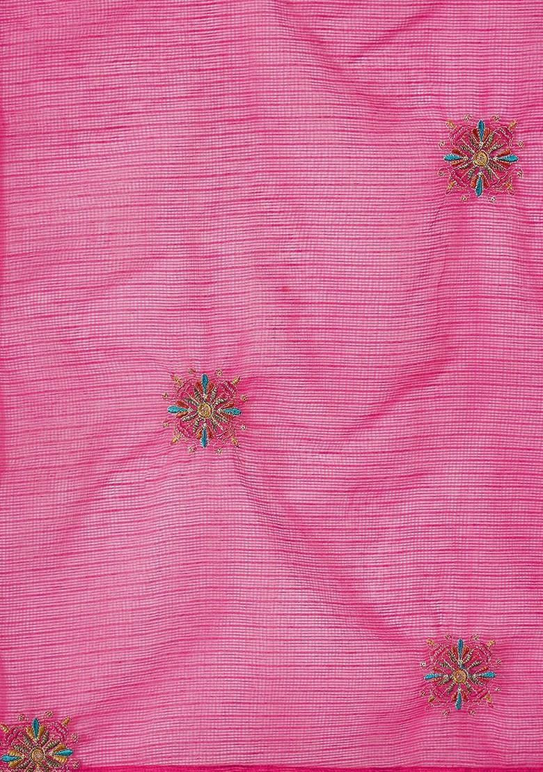 Off White Printed Blended Kurta Set - Indya