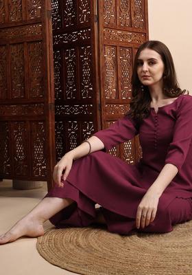 Multi Woven Design Silk Kurta Set