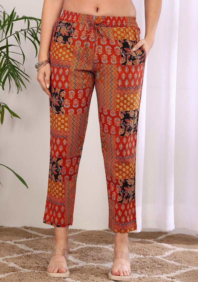 Multi Printed Cotton Kurta Set - Indya