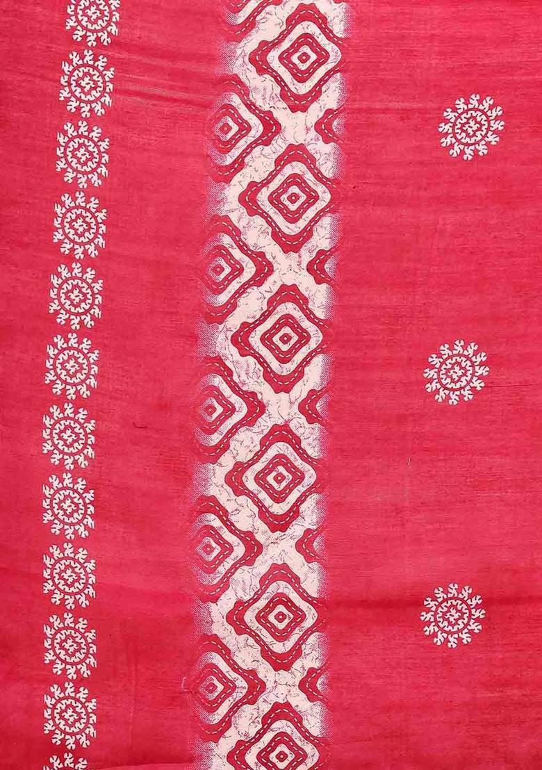 Beige Printed Cotton Kurta Set - Indya
