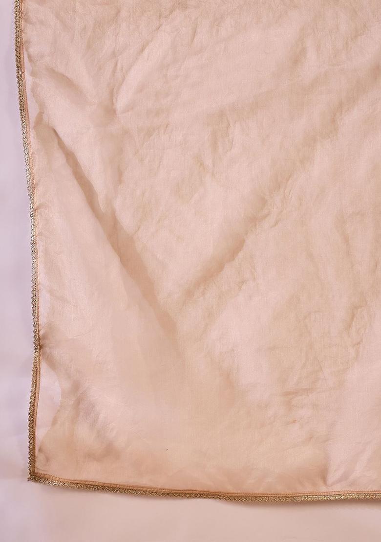 Purple Embroidered Silk Kurta Set - Indya