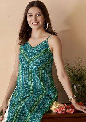 Sea Green  Blended Kurta