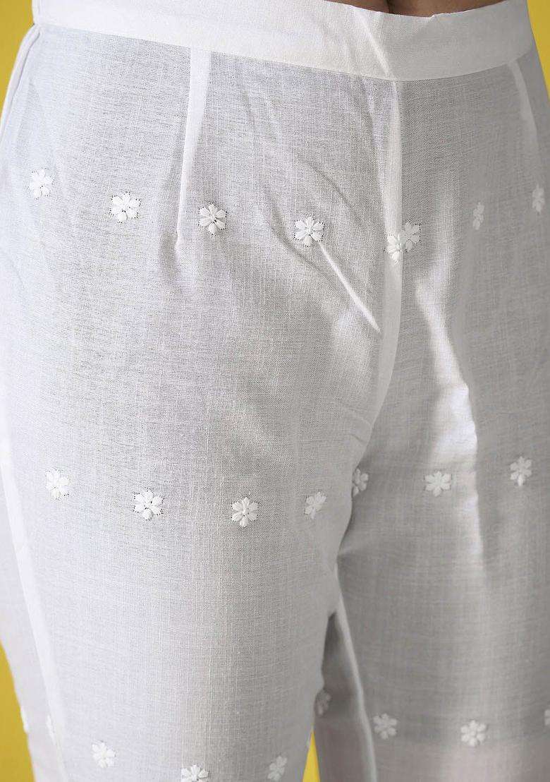 Lavender Printed Viscose Anarkali Set - Indya