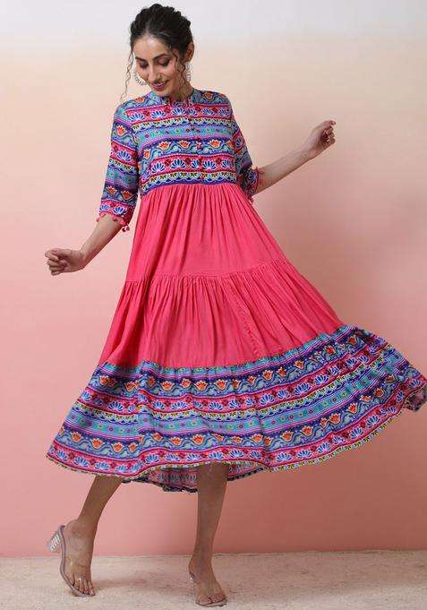 Pink  Blended Kurta