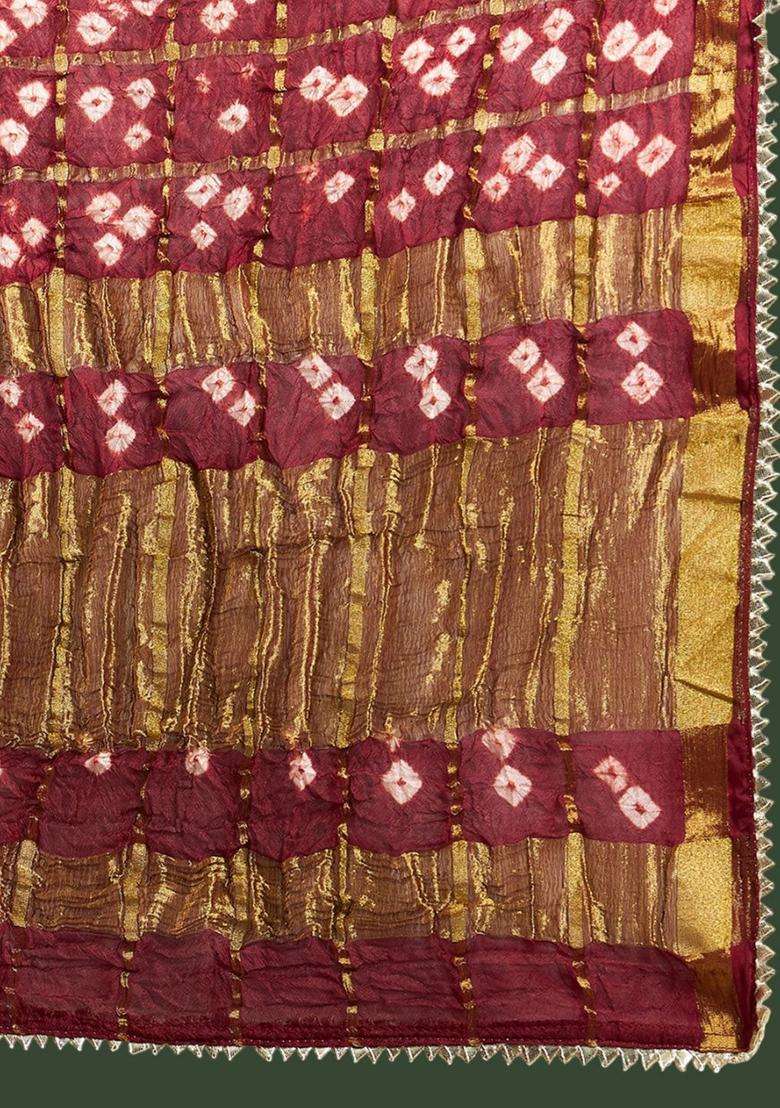 Maroon Solid Viscose Anarkali Set - Indya