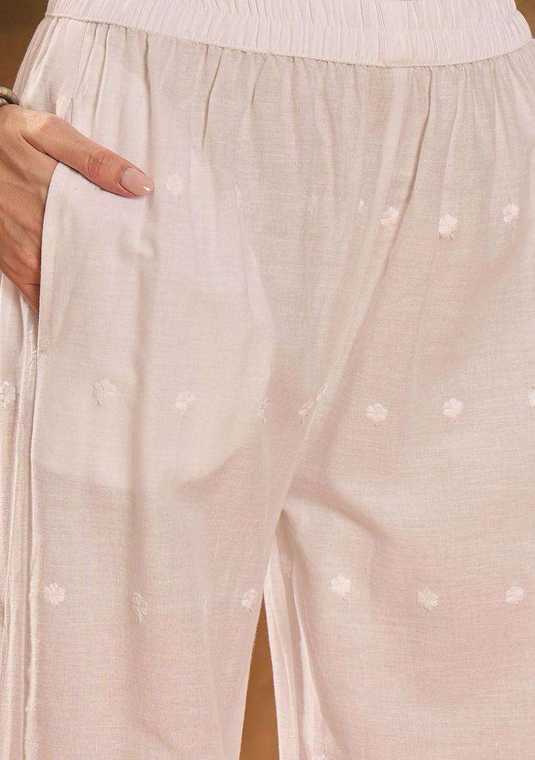 Mustard Printed Cotton Kurta Set - Indya
