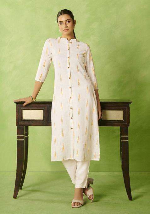 White  Cotton Kurta