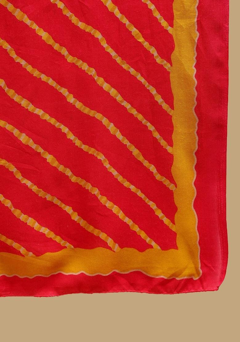 Yellow Printed Cotton Anarkali Set - Indya