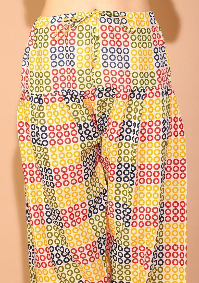 Peach Printed Cotton Kurta Set - Indya